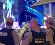 Policiamento show Pontal do Paraná dia 18