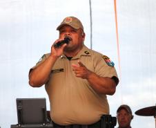 Comandante-geral da PMPR prestigia Banda de Música da PMPR na Arena Mundo RIC em Caiobá