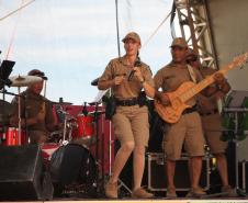 Comandante-geral da PMPR prestigia Banda de Música da PMPR na Arena Mundo RIC em Caiobá