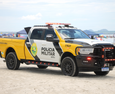 UTVs aproximam PMPR das famílias em Ipanema, Pontal do Paraná.