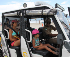 UTVs aproximam PMPR das famílias em Ipanema, Pontal do Paraná.