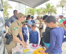 Durante a ação, os policiais militares interagiram de forma direta e acolhedora com moradores e veranistas
