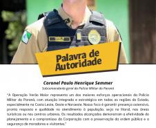 Ao longo de toda a operação, o informativo seguirá com divulgação semanal, destacando o trabalho técnico, humano e profissional dos homens e mulheres da PMPR