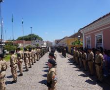 PMPR participa de solenidade em homenagem aos 132 anos do Cerco da Lapa