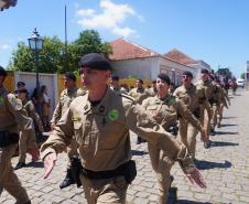 PMPR participa de solenidade em homenagem aos 132 anos do Cerco da Lapa