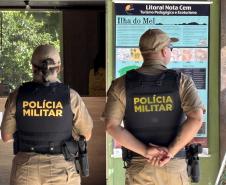 Banda da PMPR encanta público em apresentação inédita na Ilha do Mel