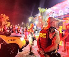 A a Polícia Militar do Paraná (PMPR) manteve forte presença operacional ao longo de todo o evento