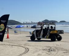 Voltinha UTV PMPR aproxima Polícia Militar da comunidade em ação educativa em Guaratuba
