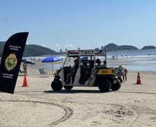 Voltinha UTV PMPR aproxima Polícia Militar da comunidade em ação educativa em Guaratuba