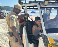 Voltinha UTV PMPR aproxima Polícia Militar da comunidade em ação educativa em Guaratuba