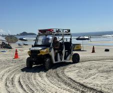Voltinha UTV PMPR aproxima Polícia Militar da comunidade em ação educativa em Guaratuba