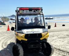 Voltinha UTV PMPR aproxima Polícia Militar da comunidade em ação educativa em Guaratuba