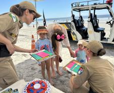 Voltinha UTV PMPR aproxima Polícia Militar da comunidade em ação educativa em Guaratuba
