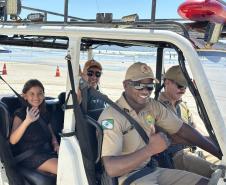 Voltinha UTV PMPR aproxima Polícia Militar da comunidade em ação educativa em Guaratuba