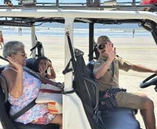 Voltinha UTV PMPR aproxima Polícia Militar da comunidade em ação educativa em Guaratuba