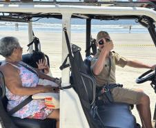 Voltinha UTV PMPR aproxima Polícia Militar da comunidade em ação educativa em Guaratuba