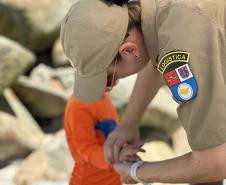 Voltinha UTV PMPR aproxima Polícia Militar da comunidade em ação educativa em Guaratuba