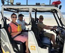 Voltinha UTV PMPR aproxima Polícia Militar da comunidade em ação educativa em Guaratuba