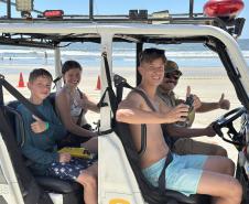 Voltinha UTV PMPR aproxima Polícia Militar da comunidade em ação educativa em Guaratuba