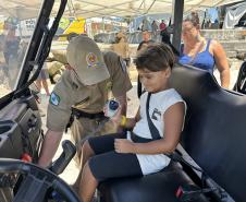 Voltinha UTV PMPR aproxima Polícia Militar da comunidade em ação educativa em Guaratuba