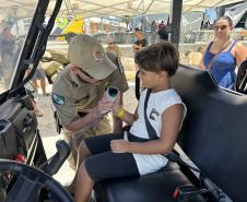 Voltinha UTV PMPR aproxima Polícia Militar da comunidade em ação educativa em Guaratuba