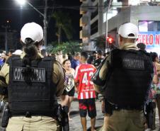 Alegria e proteção policial definem o penúltimo dia da folia em Guaratuba