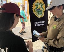 PMPR encerra participação na Arena Verão Maior com ações de proximidade e educação em Caiobá