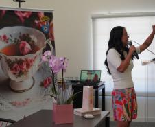 PMPR promove encontro “Chá de Rosas” e debate identidade feminina entre policiais militares