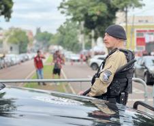 A atuação da PMPR teve início ainda nas primeiras horas da manhã, com reforço no policiamento desde as 8h até as 22H