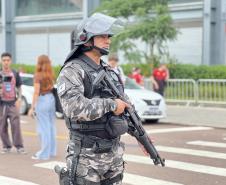 A atuação da PMPR teve início ainda nas primeiras horas da manhã, com reforço no policiamento desde as 8h até as 22H