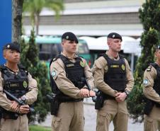 A atuação da PMPR teve início ainda nas primeiras horas da manhã, com reforço no policiamento desde as 8h até as 22H