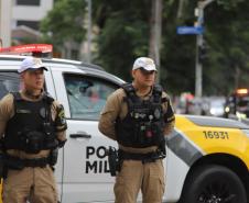 A atuação da PMPR teve início ainda nas primeiras horas da manhã, com reforço no policiamento desde as 8h até as 22H