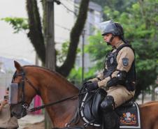 A atuação da PMPR teve início ainda nas primeiras horas da manhã, com reforço no policiamento desde as 8h até as 22H