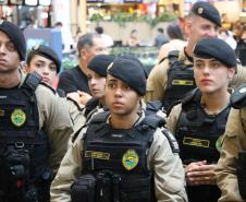 PMPR e Forças de Segurança Intensificam Ações de Proteção à Mulher durante evento da SESP no Shopping Estação