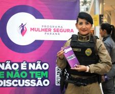 PMPR e Forças de Segurança Intensificam Ações de Proteção à Mulher durante evento da SESP no Shopping Estação