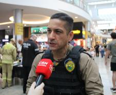 PMPR e Forças de Segurança Intensificam Ações de Proteção à Mulher durante evento da SESP no Shopping Estação