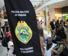 PMPR e Forças de Segurança Intensificam Ações de Proteção à Mulher durante evento da SESP no Shopping Estação