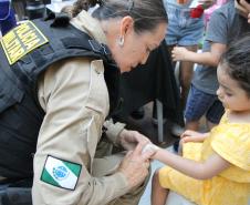 PMPR e Forças de Segurança Intensificam Ações de Proteção à Mulher durante evento da SESP no Shopping Estação