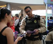 PMPR e Forças de Segurança Intensificam Ações de Proteção à Mulher durante evento da SESP no Shopping Estação