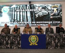 Polícia Militar realiza aula inaugural do XX Curso de Controle de Distúrbios Civis 2026