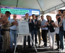 A PMPR inaugura nova sede do 7° Comando Regional de Polícia Militar