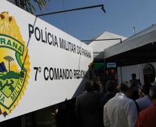 A PMPR inaugura nova sede do 7° Comando Regional de Polícia Militar
