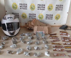 PMPR prende homem por tráfico de drogas e apreende motocicleta adulterada em Londrina