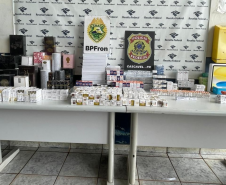 PMPR e PF apreendem anabolizantes e medicamentos contrabandeados avaliados em mais de R$ 2 milhões na BR-277