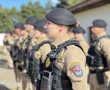  O ato marcou a entrega do comando do tenente-coronel Luiz Alexandre Murbach Soares ao major Paulo Fernando Pires Ribeiro