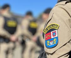  O ato marcou a entrega do comando do tenente-coronel Luiz Alexandre Murbach Soares ao major Paulo Fernando Pires Ribeiro