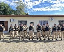  O ato marcou a entrega do comando do tenente-coronel Luiz Alexandre Murbach Soares ao major Paulo Fernando Pires Ribeiro
