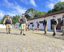  O ato marcou a entrega do comando do tenente-coronel Luiz Alexandre Murbach Soares ao major Paulo Fernando Pires Ribeiro