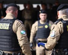  O ato marcou a entrega do comando do tenente-coronel Luiz Alexandre Murbach Soares ao major Paulo Fernando Pires Ribeiro