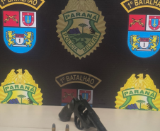PMPR prende suspeito de homicídio e apreende arma em Ponta Grossa